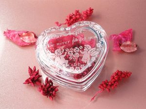 ハートの中に花