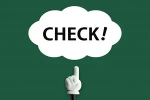 チェック指差し